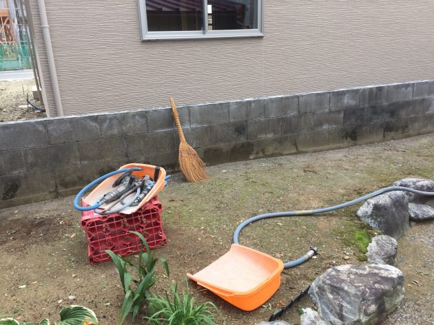 塀笠を撤去
