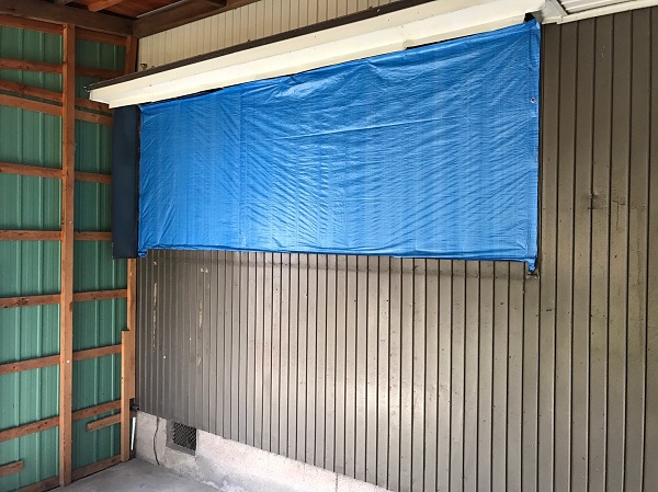 富山市の解体工事屋　株式会社エイキ　出窓含むキッチンの解体工事　解体工事後の外観
