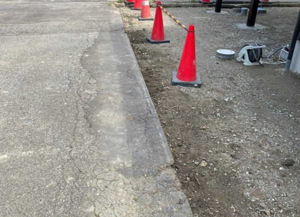 富山市の解体工事EIKI Inc.　コンクリート端正、基礎撤去