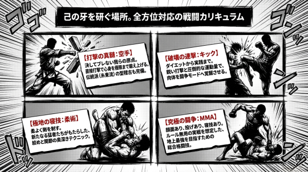 全方位対応の戦闘カリキュラム